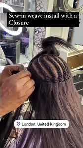 Sew-in weave install with a #Closure #weaving #weaveologist #Weaves #Weave #traditionalsewin #wigs #wigsforsale #wigsforsaleonline | Liz Weaveologist | Facebook