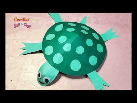 How to make paper turtle | how to make tortoise with paper | How to make a paper puppet #puppet