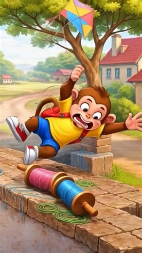 badar gir gya 😱😨😲 #hindistories #emotionalstory #emotionalstory #kidsanimation #schoollife