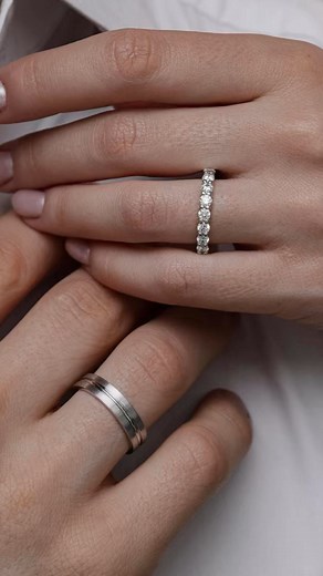 Hi! Please send us a dm✨See our collection of personalized couple diamond wedding rings. They are crafted from the finest diamond grades that exude beauty and elegance. we offer high-quality handmade & customized wedding rings. | Ibe Jewelry Shop