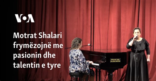 Dy motrat Alda dhe Blerina Shalari humbën shikim në fëmijëri, por kjo nuk i pengoi të ushqejnë pasionin dhe talentin e tyre. Alda luan në piano dhe mbështet motrën e saj Blerinën që këndon, kompozon dhe krijon vepra artistike | Zëri i Amerikës
