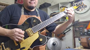 59 reactions | Gretsch Black falcon test naman after setup. Mamamia ulit! | PAPI's Guitar | Facebook