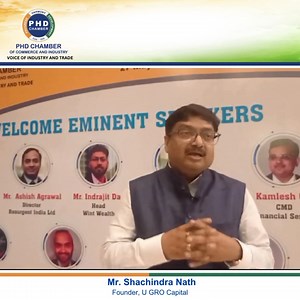 Watch Mr. Shachindra Nath Founder, U GRO Capital, as they provide a concise overview of the retail debt market at the "conference on retail debt: an opportunity for retail brokerage" event. Learn about emerging opportunities and strategies for retail brokers in this evolving market. U GRO Capital #retaildebt #debtcapital #phdcci | PHD Chamber Of Commerce and Industry