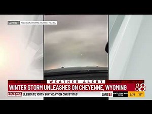 Winter storm unleashes on Cheyenne, Wyoming