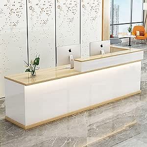 Cashier Company Front Desk Cashier Desk Reception Counter Simple Modern Simple Corner Cashier bar Table Company Reception Desk Clothing Store Convenience Store Store Counter 160Ã—60Ã—100cm C-2