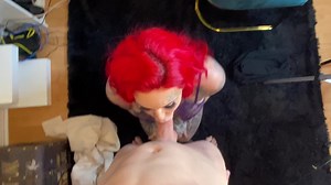 Boss screws secretary Throat real hard - Slutty Redhead