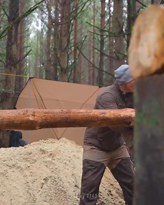 9.3K views · 199 reactions | Building my biggest log cabin, Preparing for winter, Bushcraft shelter.#bushcraft #adventure #outdoors #survival #camping #cabinlife #cabincrew #wilderness #logcabin | Mountain Cabins | Facebook