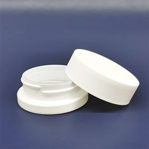 [Hot Item] 15ml Matte White Glass Jar Concentrate Container with Child Proof Lid