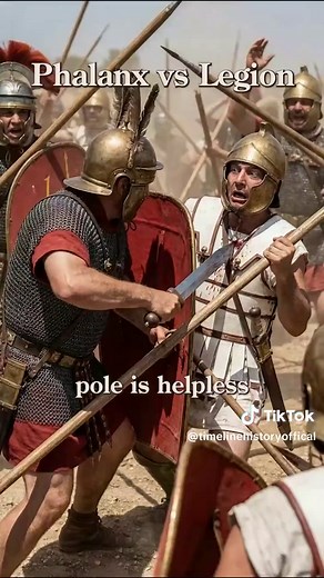 197 BC. Greece. Macedonian phalanx vs Roman legion. For 150 years, the phalanx was unstoppable. Alexander used it to conquer the world. Then it faced Rome at Cynoscephalae. The phalanx: 18-foot spears 16 rows deep Unstoppable from front ❌ Can't turn or adapt The legion: Short swords Flexible units Moves like a swarm ✓ Adapts to anything Philip's phalanx charged downhill → crushed Romans But the terrain was uneven Phalanx broke formation Romans hit them from the side 8,000 Macedonians killed. 700