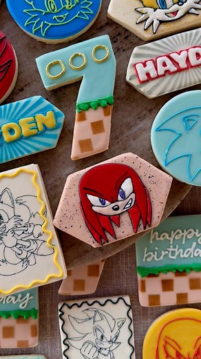 Sonic Cookies BTS - Part 3 Watch me work on Knuckles! #soniccookies #wtgcookies #barstow #barstowcookies #highdesert #highdesertcookies #highdesertsweets | WTG Cookies