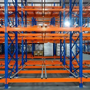 [Hot Item] Heavy Duty Push Back Racking Cold Rolled Steel Structure Customizable Design