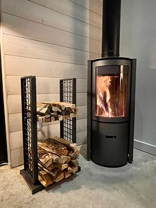 Adjustable Steel Firewood Rack - Indoor Log Holder, Handmade - Etsy