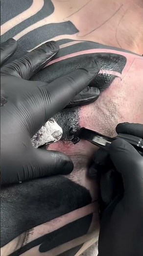 @vano.blk Blacked it out ⚫️#blackouttattoo #blackwork #blacktattoo #blackworktattoo #darkornaments