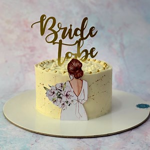 Easy Bridal Shower Cake Decorating Tutorial | Bride To Be Cake Decoration | How To Decorate Cake YouTube: https://youtu.be/4eGl-xYwWwI | Cooking Fusion