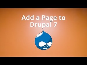 How to Add a Page to Drupal 7