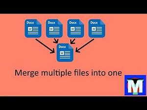 How to Merge MS Word doc docx Files Into One Document - Easy and no software needed