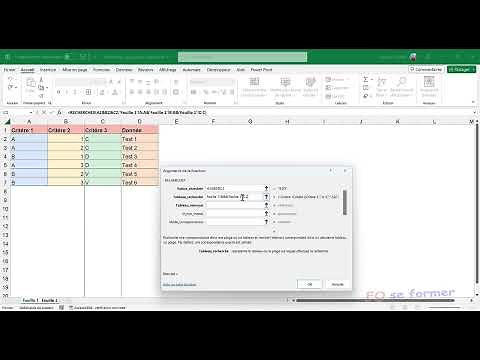 Excel : RECHERCHEX() avec plusieurs critères