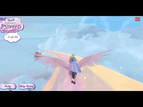 Good Old Barbie Games Fly Magic Pegasus 3D Game + link to play! No ads video