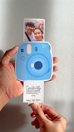 DIY Polaroid Camera Pop-up Card | Easy Valentines Gift🫶 #valentinesdiy