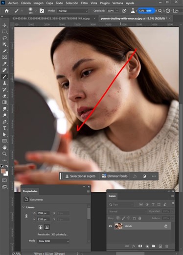 Quitar acne photoshop #LearClassLive #EstudiaSinLimites #tipsphotoshop #AprendePhotoshop #Photoshopchallenge #DiseñoCreativo #Photoshop #photoshoptips | Learclass