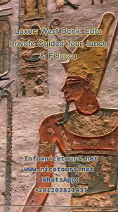 Luxor: West Bank, Edfu Private Guided Tour, lunch & Felucca Enjoy exploring luxor West Bank and learn more about the rich history of the ancient Kings and queens. Discover the stories and history behind the temple of Horus. Contact us via WhatsApp: "+201202821437" #nicetours #civilizations #discovery #bazaars #flight #Egypt #adventure #culture #temples #dynasticperiod #lifestyle #marvel #magical #cruise #nileriver #hurghadaegypt | Nice Tours | Facebook