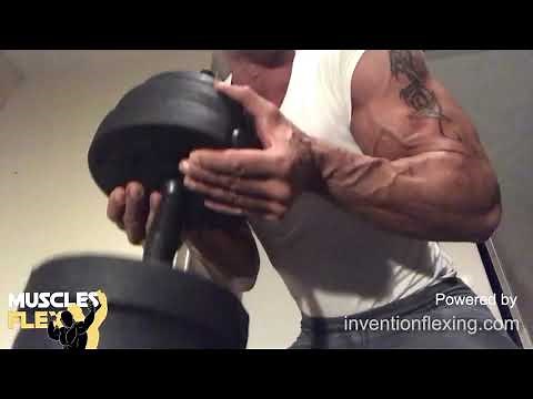 Jacked Muscle Hunk Biceps Flexing Video by Muscle God Aaron Jay [Preview]