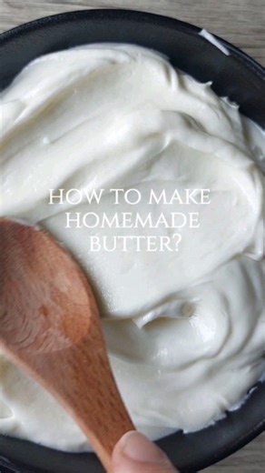 Sharing the easiest way to make the creamiest butter. Also sharing from experience that mixing 1tb of this butter in 1/ 2 cup hot milk will help improve constipation issues. If you need to give it to kids, add 1tsp of sugar so that the kids are able to drink it easily. My daughters went through severe constipation, and this really helped in relieving it. #makeitathome #homemade #homemadebutter #butter #homemadebuttercream #butter #homemadefood #howtomakebutter #unsaltedbutter #unsalted #constipa