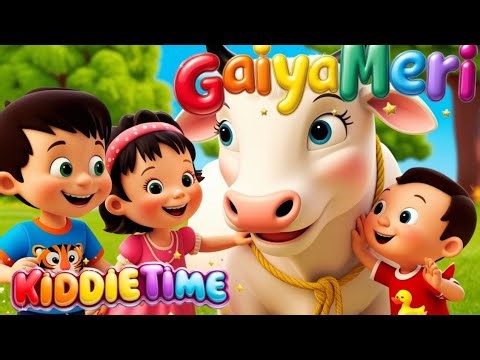Gaiya Meri Gaiya | Gaiya Meri Ati Hey| Hindi Nursery Rhymes| Cow Poem #compilation