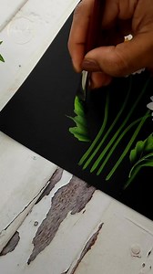 Vẽ một đoá hoa xinh xắn. Nguồn: sưu tầm. #art #artwork #diy #paintingchallenge #painting #colorful #acrylicpainting | Hồng Liên Painting wall