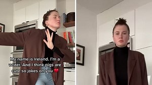 Ireland makes fun of THAT infamous voicemail from Alec