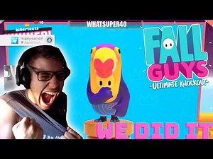 Fall Guys: Ultimate Knockout PS4 - I GOT MY FIRST EVER WIN IN FALL GUYS!!!!THANK YOU ANTHONY!!!