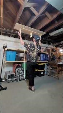 Alien tape turns your ceiling into a home gym! #alientape