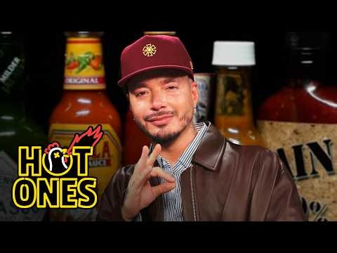 J Balvin Rides A Heat Rollercoaster While Eating Spicy Wings | Hot Ones