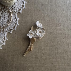 Wedding Boutonniere, Floral Lapel Pin, Groom Buttonhole, Crochet Brooch, Forget Me Not - Etsy Canada