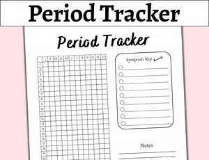 Period Tracker | Symptom Tracker | Menstrual Tracker | Period Journal | Period Calendar | Period Chart | A4 | A5 | A6 Bullet Journal Tracker - Etsy