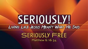 GRACE ONLINE WORSHIP August 26, 2023 SERIOUSLY! LIVING LIKE JESUS MEANT WHAT HE SAID. WEEK 3: Seriously Free We often live life as prisoners. We are chained by doubt, fear, depression, anxiety, circumstances and situations. But what if there was one thing that could liberate us from all these things that bind us? What if we could find ourselves living in the peace and abundance that God has for us? What if our search for the wrong things has led us to our imprisonment. In his Sermon on the Mount