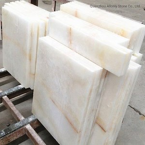[Hot Item] Polished Translucent Backlit White Marble White Onyx Slab for Wall Panel