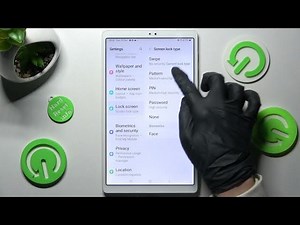How to Find Lock Screen Settings in Samsung Galaxy Tab A7 Lite - Choose Screen Lock Type