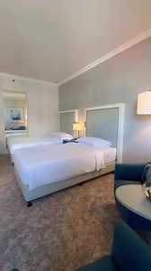 Elevate your escape in our sea view room with balcony (king or twin) at #BeachRotana. A perfect setting for an unforgettable getaway. ☀️ 🏖️ Ready to relax? Call us on 026979000 or email res.beach@rotana.com to book your dream retreat. #SeaViewRoomWithBalcony #HotelRoom #RoomWithAView #BeautifulHotels #BeachVacation #inAbuDhabi | Beach Rotana Abu Dhabi