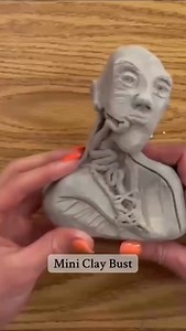 Step-by-step clay bust sculpture in 60 seconds. Great for teaching form, proportion, and detail in the art classroom. #arteducation #artteacher #claybust #sculpturelesson #artclassroom #artteacherlife #middleschoolart #highschoolart #ceramicsculpture #sculptureproject #clayart #artlesson #creativeprocess #teachingart | That Art Teacher