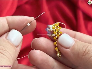 2.6K views · 58 reactions | How to Make STUNNING Beaded Choker in 10 Minutes  Materials   Seed beads (gold and yellow)  Pearl beads  Crystal bicones (lavender)  Beading thread & needle  Clasp of your choice | Wedding Decoration Ideas | Facebook