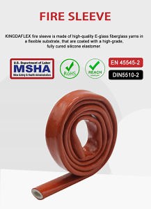 [Hot Item] High-Performance Silicone Fire Sleeve for Hose and Cable Protection