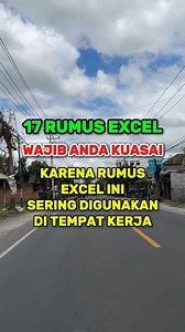17 Rumus Excel yang Wajib Kamu Kuasai . Excel Formulas You Must Master . #excel #tipsexcel #trikexcel #tutorialexcel #belajarexcel #microsoftexcel #belajarngetik #tutorialkomputer #belajarkomputer #exceltips #exceltricks #learningcomputers #learninglaptops #learningmicrosoftoffice #learningexcel #learningword #tipsandtricks #exceltutorials #easymethods #frequentlyusedexcelformulas #wordtutorials #excel #word #fyp #rumusexcelseringdigunakan semua orang | Isnaini Elhabib