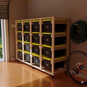 4x4 Woodworking and Tote Storage Rack Solutions - Etsy