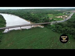 Drone footage of the Leonel Brizola bridge.