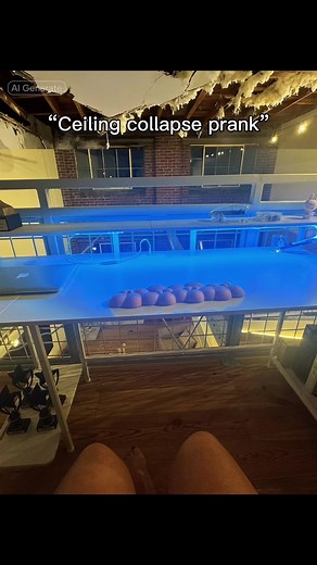 No one found it as funny as I did 🥲😂 #ceiling #prank