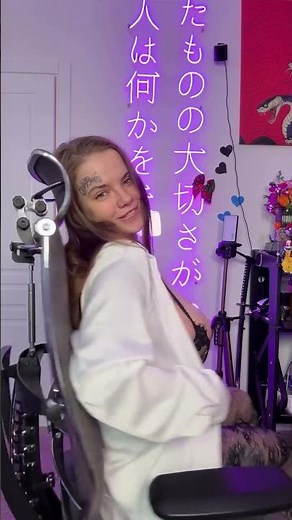 Natalya Polyakova-Crybaby on chair. Big cups size tits huge breast natural boobs busty girl