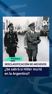 🔎 El Gobierno desclasificará archivos sobre los nazis que se refugiaron en Argentina tras la Segunda Guerra Mundial. 📜 La medida, impulsada tras un pedido del senador estadounidense Steve Daines, fue confirmada por el jefe de Gabinete Guillermo Francos. “No hay motivo para seguir resguardando esa información”, afirmó. 👉 Esta decisión revive la polémica de las teorías que sostienen que Adolf Hitler huyó hacía Argentina. Oficialmente, el genocida nazi se suicidó en su búnker en Berlín. Pero con