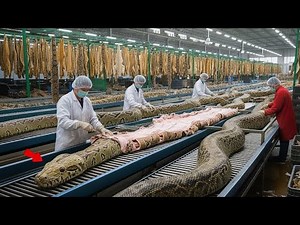 Inside the Snake-Leather Factory: From Snake Skin to Luxury Jacket (Full Process)