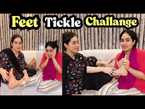 Feet Tickle Challenge 🤭 | Gudgudi Challange | Girlygiggles